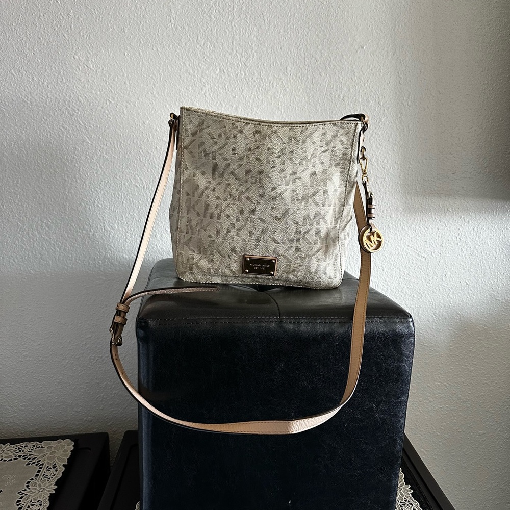 Michael Kors Beige Crossbody Bag